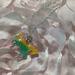 NEW! Charming Charlie Set Of 4 BFF Unicorn Necklaces & Unicorns!